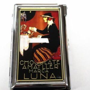 Sweet Deco Chocolate Cigarette Case with Built In Butane Lighter